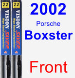 Front Wiper Blade Pack for 2002 Porsche Boxster - Vision Saver