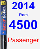 Passenger Wiper Blade for 2014 Ram 4500 - Vision Saver
