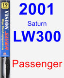 Passenger Wiper Blade for 2001 Saturn LW300 - Vision Saver