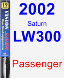 Passenger Wiper Blade for 2002 Saturn LW300 - Vision Saver
