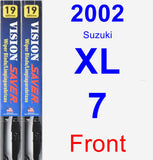 Front Wiper Blade Pack for 2002 Suzuki XL-7 - Vision Saver