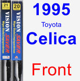 Front Wiper Blade Pack for 1995 Toyota Celica - Vision Saver