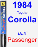 Passenger Wiper Blade for 1984 Toyota Corolla - Vision Saver