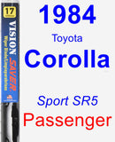 Passenger Wiper Blade for 1984 Toyota Corolla - Vision Saver
