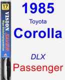 Passenger Wiper Blade for 1985 Toyota Corolla - Vision Saver