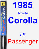 Passenger Wiper Blade for 1985 Toyota Corolla - Vision Saver