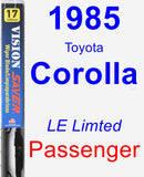 Passenger Wiper Blade for 1985 Toyota Corolla - Vision Saver
