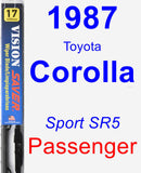 Passenger Wiper Blade for 1987 Toyota Corolla - Vision Saver