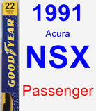 Passenger Wiper Blade for 1991 Acura NSX - Premium