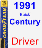 Driver Wiper Blade for 1991 Buick Century - Premium