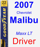 Driver Wiper Blade for 2007 Chevrolet Malibu - Premium