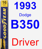 Driver Wiper Blade for 1993 Dodge B350 - Premium