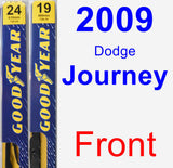 Front Wiper Blade Pack for 2009 Dodge Journey - Premium