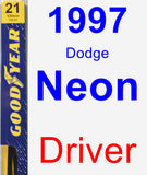 Driver Wiper Blade for 1997 Dodge Neon - Premium