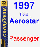 Passenger Wiper Blade for 1997 Ford Aerostar - Premium