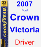 Driver Wiper Blade for 2007 Ford Crown Victoria - Premium