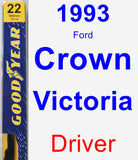 Driver Wiper Blade for 1993 Ford Crown Victoria - Premium