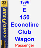 Passenger Wiper Blade for 1996 Ford E-150 Econoline Club Wagon - Premium