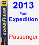 Passenger Wiper Blade for 2013 Ford Expedition - Premium