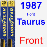 Front Wiper Blade Pack for 1987 Ford Taurus - Premium