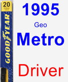Driver Wiper Blade for 1995 Geo Metro - Premium