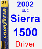 Driver Wiper Blade for 2002 GMC Sierra 1500 - Premium
