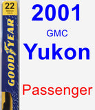 Passenger Wiper Blade for 2001 GMC Yukon - Premium