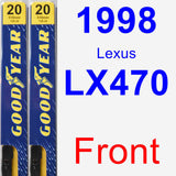 Front Wiper Blade Pack for 1998 Lexus LX470 - Premium