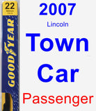 Passenger Wiper Blade for 2007 Lincoln Town Car - Premium