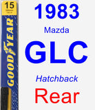 Rear Wiper Blade for 1983 Mazda GLC - Premium