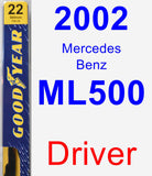 Driver Wiper Blade for 2002 Mercedes-Benz ML500 - Premium