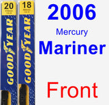 Front Wiper Blade Pack for 2006 Mercury Mariner - Premium