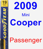 Passenger Wiper Blade for 2009 Mini Cooper - Premium
