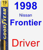 Driver Wiper Blade for 1998 Nissan Frontier - Premium