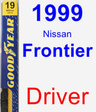 Driver Wiper Blade for 1999 Nissan Frontier - Premium
