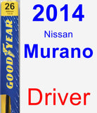 Driver Wiper Blade for 2014 Nissan Murano - Premium