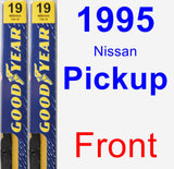 Front Wiper Blade Pack for 1995 Nissan Pickup - Premium