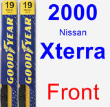 Front Wiper Blade Pack for 2000 Nissan Xterra - Premium