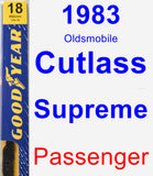 Passenger Wiper Blade for 1983 Oldsmobile Cutlass Supreme - Premium