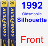 Front Wiper Blade Pack for 1992 Oldsmobile Silhouette - Premium