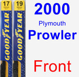 Front Wiper Blade Pack for 2000 Plymouth Prowler - Premium