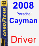 Driver Wiper Blade for 2008 Porsche Cayman - Premium
