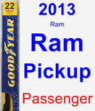 Passenger Wiper Blade for 2013 Ram Ram Pickup - Premium