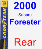Rear Wiper Blade for 2000 Subaru Forester - Premium