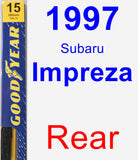 Rear Wiper Blade for 1997 Subaru Impreza - Premium