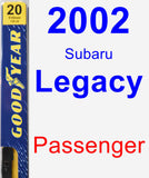 Passenger Wiper Blade for 2002 Subaru Legacy - Premium