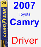 Driver Wiper Blade for 2007 Toyota Camry - Premium