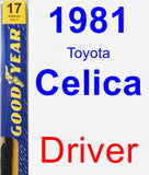 Driver Wiper Blade for 1981 Toyota Celica - Premium
