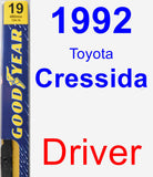 Driver Wiper Blade for 1992 Toyota Cressida - Premium