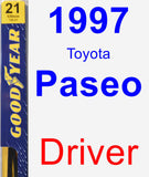 Driver Wiper Blade for 1997 Toyota Paseo - Premium